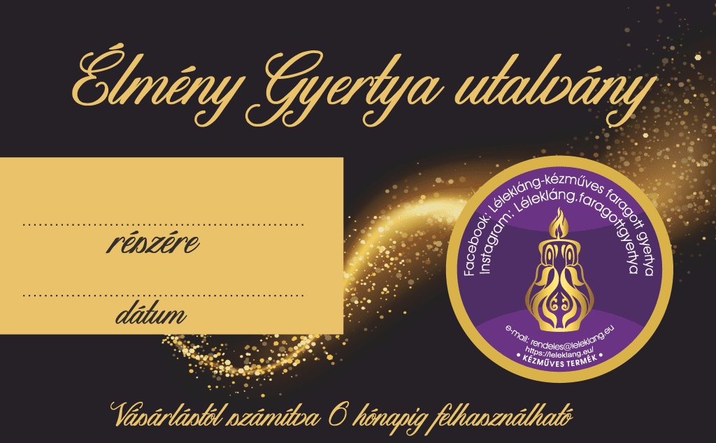 Élmény gyertya utalvány